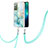 Funda Silicona Gel Goma Patron de Moda Carcasa con Acollador Cordon Lanyard Y05B para Samsung Galaxy Note 20 5G