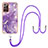 Funda Silicona Gel Goma Patron de Moda Carcasa con Acollador Cordon Lanyard Y05B para Samsung Galaxy Note 20 Ultra 5G