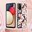 Funda Silicona Gel Goma Patron de Moda Carcasa con Acollador Cordon Lanyard Y06B para Samsung Galaxy F02S SM-E025F