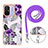 Funda Silicona Gel Goma Patron de Moda Carcasa con Acollador Cordon Lanyard YB3 para Xiaomi Poco C55