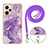 Funda Silicona Gel Goma Patron de Moda Carcasa con Acollador Cordon Lanyard YB5 para Xiaomi Redmi Note 12 Explorer
