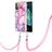 Funda Silicona Gel Goma Patron de Moda Carcasa con Acollador Cordon Lanyard YB7 para Nokia G21