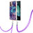 Funda Silicona Gel Goma Patron de Moda Carcasa con Acollador Cordon Lanyard YB7 para Nokia G21