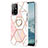 Funda Silicona Gel Goma Patron de Moda Carcasa con Anillo de dedo Soporte Y01B para Oppo F19 Pro+ Plus 5G