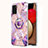 Funda Silicona Gel Goma Patron de Moda Carcasa con Anillo de dedo Soporte Y01B para Samsung Galaxy M02s