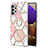 Funda Silicona Gel Goma Patron de Moda Carcasa con Anillo de dedo Soporte Y01B para Samsung Galaxy M32 5G