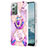 Funda Silicona Gel Goma Patron de Moda Carcasa con Anillo de dedo Soporte Y01B para Samsung Galaxy Note 20 5G