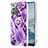 Funda Silicona Gel Goma Patron de Moda Carcasa con Anillo de dedo Soporte Y01B para Samsung Galaxy Note 20 5G