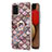 Funda Silicona Gel Goma Patron de Moda Carcasa con Anillo de dedo Soporte Y03B para Samsung Galaxy A02s