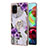 Funda Silicona Gel Goma Patron de Moda Carcasa con Anillo de dedo Soporte Y03B para Samsung Galaxy A71 5G