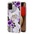 Funda Silicona Gel Goma Patron de Moda Carcasa con Anillo de dedo Soporte Y03B para Samsung Galaxy M02s