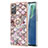 Funda Silicona Gel Goma Patron de Moda Carcasa con Anillo de dedo Soporte Y03B para Samsung Galaxy Note 20 5G