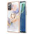 Funda Silicona Gel Goma Patron de Moda Carcasa con Anillo de dedo Soporte Y03B para Samsung Galaxy Note 20 5G