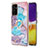 Funda Silicona Gel Goma Patron de Moda Carcasa con Anillo de dedo Soporte Y03B para Samsung Galaxy Quantum2 5G