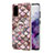 Funda Silicona Gel Goma Patron de Moda Carcasa con Anillo de dedo Soporte Y03B para Samsung Galaxy S20 5G