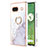 Funda Silicona Gel Goma Patron de Moda Carcasa con Anillo de dedo Soporte Y05B para Google Pixel 7a 5G