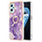 Funda Silicona Gel Goma Patron de Moda Carcasa con Anillo de dedo Soporte Y05B para Oppo K10 4G