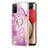 Funda Silicona Gel Goma Patron de Moda Carcasa con Anillo de dedo Soporte Y05B para Samsung Galaxy M02s