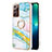 Funda Silicona Gel Goma Patron de Moda Carcasa con Anillo de dedo Soporte Y05B para Samsung Galaxy Note 20 Ultra 5G