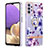 Funda Silicona Gel Goma Patron de Moda Carcasa con Anillo de dedo Soporte Y06B para Samsung Galaxy A23 5G