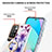 Funda Silicona Gel Goma Patron de Moda Carcasa con Anillo de dedo Soporte Y06B para Xiaomi Redmi 10 4G