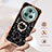 Funda Silicona Gel Goma Patron de Moda Carcasa con Anillo de dedo Soporte YB2 para Huawei Honor Magic5 Pro 5G