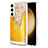 Funda Silicona Gel Goma Patron de Moda Carcasa con Anillo de dedo Soporte YB2 para Samsung Galaxy S22 5G