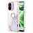 Funda Silicona Gel Goma Patron de Moda Carcasa con Anillo de dedo Soporte YB5 para Xiaomi Poco C55