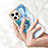 Funda Silicona Gel Goma Patron de Moda Carcasa con Anillo de dedo Soporte YJ1 para Apple iPhone 13 Pro