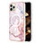 Funda Silicona Gel Goma Patron de Moda Carcasa con Mag-Safe Magnetic para Apple iPhone 13 Pro