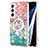 Funda Silicona Gel Goma Patron de Moda Carcasa con Mag-Safe Magnetic para Samsung Galaxy S22 Plus 5G