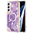 Funda Silicona Gel Goma Patron de Moda Carcasa con Mag-Safe Magnetic para Samsung Galaxy S22 Plus 5G