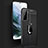Funda Silicona Goma de Cuero Carcasa con Magnetico Anillo de dedo Soporte para Samsung Galaxy S22 5G