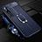 Funda Silicona Goma de Cuero Carcasa con Magnetico Anillo de dedo Soporte T02 para Xiaomi Mi Note 10