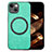 Funda Silicona Goma de Cuero Carcasa con Magnetico S02D para Apple iPhone 15