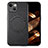 Funda Silicona Goma de Cuero Carcasa con Magnetico S02D para Apple iPhone 15