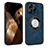 Funda Silicona Goma de Cuero Carcasa con Magnetico S07D para Apple iPhone 13 Pro