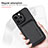 Funda Silicona Goma de Cuero Carcasa con Magnetico S08D para Apple iPhone 13 Pro