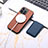 Funda Silicona Goma de Cuero Carcasa con Magnetico S11D para Apple iPhone 13 Pro Max