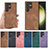 Funda Silicona Goma de Cuero Carcasa SD5 para Samsung Galaxy S22 Ultra 5G