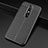 Funda Silicona Goma de Cuero para Nokia 6.1 Plus Negro