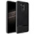 Funda Silicona Goma de Cuero W01 para Huawei Mate 20 Lite Negro