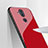 Funda Silicona Goma Espejo para Nokia X7 Rojo