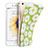 Funda Silicona Goma Flores para Apple iPhone 6S Verde