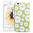 Funda Silicona Goma Flores para Apple iPhone 6S Verde