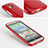 Funda Silicona Goma para HTC One M8 Rojo