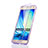 Funda Silicona Transparente Cubre Entero para Samsung Galaxy A7 Duos SM-A700F A700FD Morado