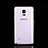 Funda Silicona Transparente Cubre Entero para Samsung Galaxy Note 4 SM-N910F Morado