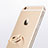 Funda Silicona Ultrafina Carcasa Transparente con Anillo de dedo Soporte S01 para Apple iPhone 6S