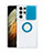 Funda Silicona Ultrafina Carcasa Transparente con Anillo de dedo Soporte S02 para Samsung Galaxy S22 Ultra 5G